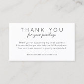 Modern dank u voor uw merk van het aankoopbedrijf visitekaartje (Voorkant)