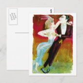 Modern Dansende Koppeling door Otto Dix Briefkaart (Voorkant / Achterkant)