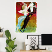 Modern Dansende Koppeling door Otto Dix Poster (Thuiskantoor)