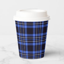 Modern Dark Blue Tartan Pset