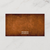 Modern Dark Brown Horse Equestrian Boerderij Visitekaartje (Achterkant)