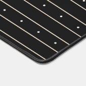 Modern Dark Gothic Pinstripe Lines And Polka Dots  Bureaumat (Hoek)