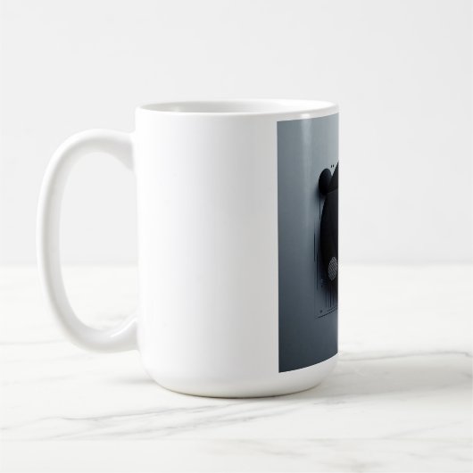 Modern Dark Graphic design Koffiemok (Links)