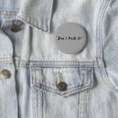 Modern Dark Gray Solid Customizable Round Button (In situ)
