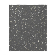 Modern Dark Gray Terrazzo