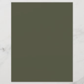 Modern Dark Sage Green Foto Guestbook Sign (Achterkant)
