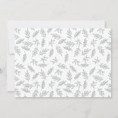 Modern Dark Sage Green Surprise Foto Verloving Aankondiging (Achterkant)