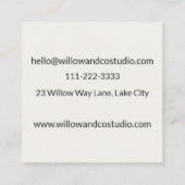 Modern Dark Small Business Afsprakenkaartje (Achterkant)