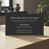 Modern Dark Small Visitekaartje