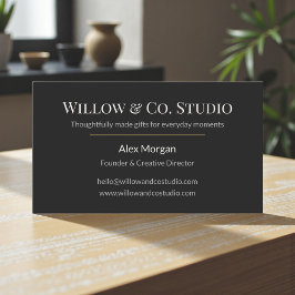 Modern Dark Small Visitekaartje