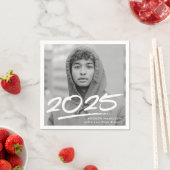 Modern Dashed 2025 foto Afstuderen servetten (Insitu)