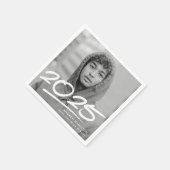 Modern Dashed 2025 foto Afstuderen servetten (Hoek)