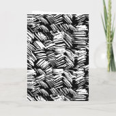 Modern Dashed Black Photo Afstuderen Bedankkaart (Achterkant)