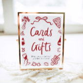 Modern Dat is meer Italiaans Pizza Kaarten en gesc Poster