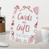 Modern Dat is meer Italiaans Pizza Kaarten en gesc Reclamebord Met Voetstuk (Insitu)