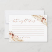 Modern Date Night Ideeën Kaart | Vrijgezellenfeest (Voorkant)