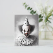 Modern Day Creepy Clown Portrait  Briefkaart (Staand voorkant)