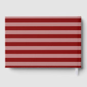 Modern Day Love - Red Maroon Wedding Guestbook Gastenboek (Achterkant)