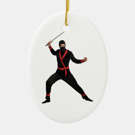 MODERN DAY NINJA KERAMISCH ORNAMENT (Voorkant)