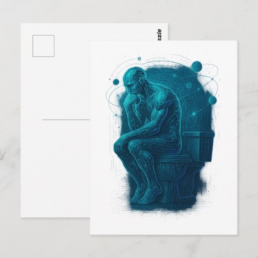 Modern Day Thinker Briefkaart (Voorkant / Achterkant)
