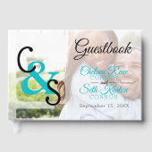 Modern Day Wedding - Turquoise Gastenboek (Voorkant)