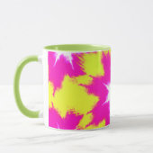 Modern Dazzle Roos Green Yellow Tie Dye Mok (Links)