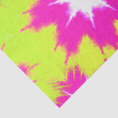 Modern Dazzle Roos Green Yellow Tie Dye Tissuepapier (Detail)