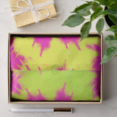 Modern Dazzle Roos Green Yellow Tie Dye Tissuepapier (Geschenk)