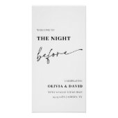 Modern de avond voor repetitie diner Poster (Voorkant)