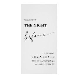 Modern de avond voor repetitie diner Poster