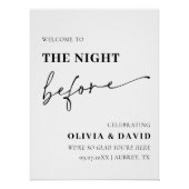 Modern de avond voor repetitie diner Poster (Voorkant)