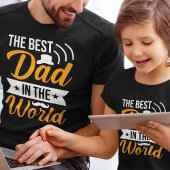 Modern De beste vader van de wereld Mannen T-shirt