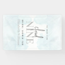 Modern De Bruid Is Op Wolkennegen Welkomstbord Spandoek