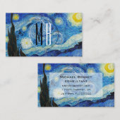 Modern de Sterrennacht Van Gogh Visitekaartje (Voorkant / Achterkant)