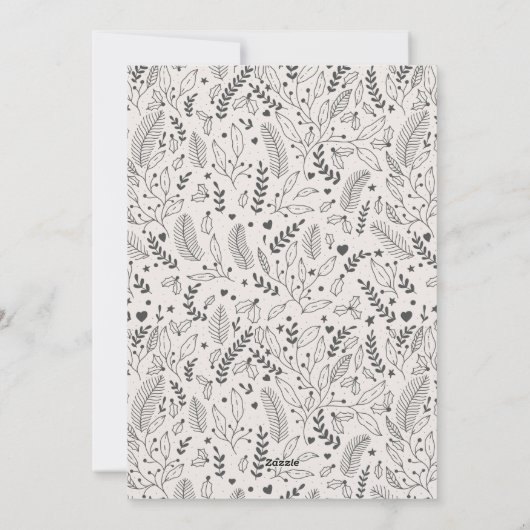 Modern Decing New Halls Moving Announcement Feestdagenkaart (Achterkant)