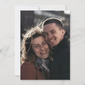 Modern Deco | Black and Gold Photo Back Wedding Save The Date (Achterkant)