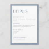 Modern Deco Blue Details Behuizing Kaart (Voorkant)