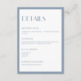 Modern Deco Blue Details Behuizing Kaart