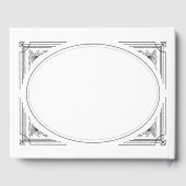 Modern Deco | Elegant Black and White Wedding Gastenboek (Achterkant)