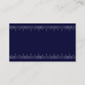 Modern Deco | Elegant Navy Blue en White — Gegeven Informatiekaartje (Achterkant)