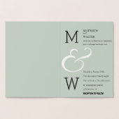 Modern Deco Elegant Romance Wedding Folie Kaarten (Binnen)