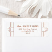 Modern Deco | Faux Roos Gold en White Etiket (Insitu)