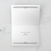 Modern Deco | Happy Mothers Day Black and White Kaart (Binnen)