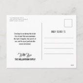 Modern Deco Kerstboom Sneeuwvlokken Sinaasappel Zw Feestdagenkaart (Achterkant)