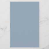 Modern Deco | Menu Elegant Dusty Blue Wedding (Achterkant)