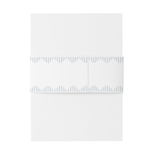 Modern Deco | Monogrammen van wit en droog blauw Uitnodigingen Wikkel (Achterkant Voorbeeld)