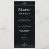 Modern Deco | Rijk Zwart Menu (Voorkant)