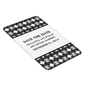 Modern Deco Save the Date Magnet, Black Magneet (Rechterzijde)
