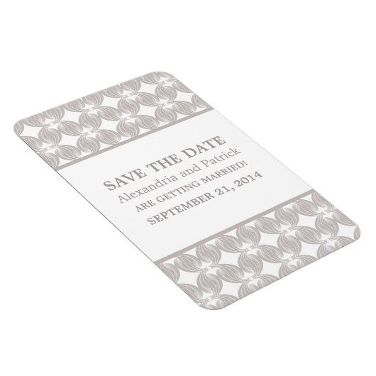 Modern Deco sparen de Magnet van de Datum, Latte Magneet (Rechterzijde)