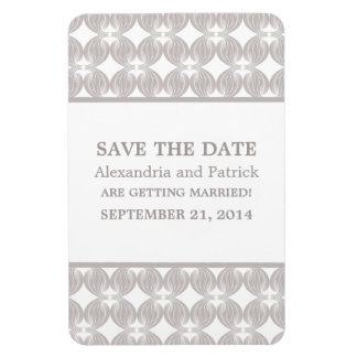 Modern Deco sparen de Magnet van de Datum, Latte Magneet